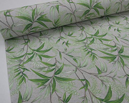 Confección Saymi Metraje 2,45 MTS Tejido loneta Estampada Ref. Bambú, con Ancho 2,80 MTS.