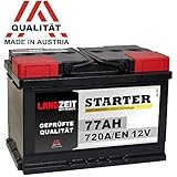 Konstante Startkraft über die gesamte Lebensdauer, sehr schnelle Aufladeeigenschaft. LANGZEIT STARTER: Qualität made in Austria!