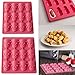 Produktbild TianranRT Neu 2PC Multifunktion 12 Wenig Schwein Silikon Kuchen Backen Rosa Schimmel (B)