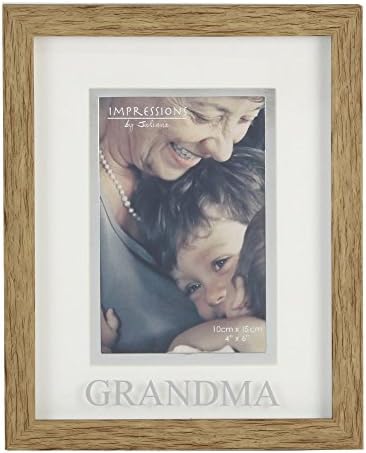 Impressions By Juliana Natural Wood Effect Grandma 4 x 6 Photo Frame FP145GM