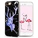 Produktbild IPhone 7 Plus Hülle, iPhone 7Plus Case, Apple 8 Plus Handyhülle, Spiritsun Weiche TPU Hülle für Weihnachten Kawaii Cover Hochwertige Funkelnde Luminoso Hülle Elegante Flessibile Liscio Flamingo Protezione Hülle für Morbido Silikon Custodia für iPhone 7 Plus/ 8 Plus(5.5 Zoll) Cover-Cervo getestet 2