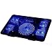 Produktbild SQUAREDO 1 PC 5 Lüfter Notebook Cooling Pads Für 10-17 Zoll Laptop mit Blauer LED und 2 USB-Port, Mode und cool, bequem, schnell und einfach zu tragen