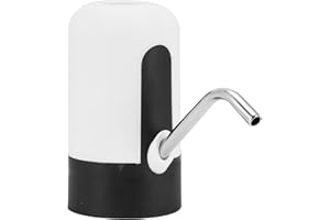 ciciglow Water Bottle Pump, 4.5 L ~ 18.9 L Portable Water Bottle Dispenser, Electric, USB Charging, Automatic Drinking Water Pump for Kitchen, Home Office, Camping, Picnics (White)