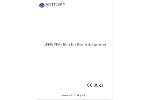 Antinsky nFEP Film 220 * 310mm 1pc Pellicola a rilascio PFA Migliora la percentuale di successo di stampa per stampante 3D in resina LCD Phrozen Sonic Mighty 8k, 8ks ecc. Aggiornato da FEP