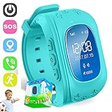 DUWIN Telefonuhr für Kinder - Telefonieren, Mitteilungen senden und empfangen, Ruhezeiten, Sicherheitszonen, SOS, GPS-Ortung, Kalender,Blue