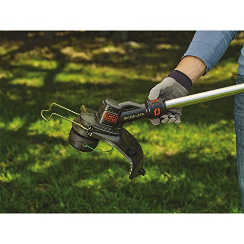 Black+Decker 36V Li-Ion Akku-Rasentrimmer Motorsense Rasenkantenschneider mit AFS Reflex, Akku und Ladegerät, 33cm Schnittbreite, STB3620L, schwarz orange - 6