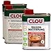 Produktbild Clou Ballenmattierung Set, 750 ml Ballen Mattierung und 500 ml V1 Verdünnung, schnell trocknender Holzlack für beanspruchte Holzoberflächen