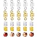 Produktbild 200 Stück Haarschmuck Set, Haarflechten Manschetten Aluminium Dreadlocks Metallgeflecht Spulen Manschette und Holz Haar Perlen Perlen, 3 Arten