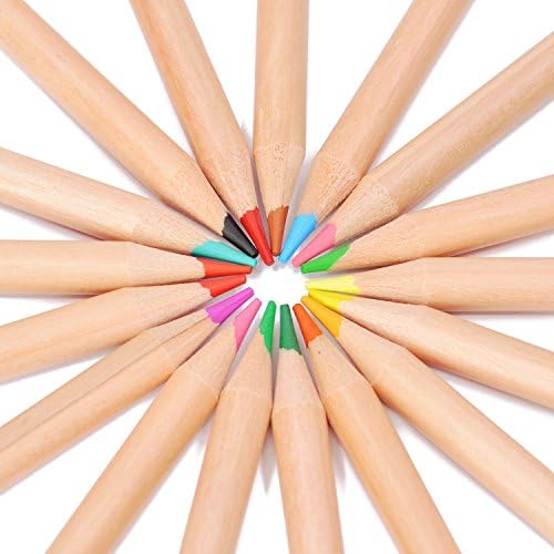 REFAGO 36 Colored Pencils Vibrant Colors Pre-sharpened Art Coloring Tools For Adults