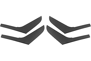 FULUSIC Maniglie Interne per Portiere Auto per VW per Golf 6 MK6 2009-2013 Sinistra + Destra 4 Pezzi Nero Interno Maniglia Copertura Trim Accessori Interni Maniglia Interna(4pcs Front Rear)