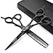 Produktbild Schwarz 5,5 Zoll 440c hohe Härte Scheren Friseur professionelle Salon Friseur Frisuren Beschneiden und Ausdünnen Haare schneiden Friseur Werkzeuge (scissors set)
