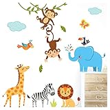 amazon wandsticker tiere 💚 SUPER GESCHENKIDEE- Egal ob Mädchen oder Junge, zur Babyparty, Geburt oder Kindergeburtstag, die Deko Aufkleber sind immer ein tolles Geschenk.