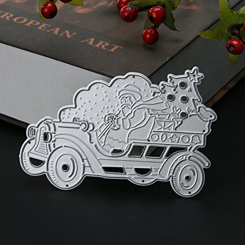 Amazingdeal365 Santa Metall Form Stanzschablonen Schablonen Schneiden DIY Dekor Sammelalbum Karten Buchzeichen Lesezeichen als Geschenk für Freunde Geburtstag Kinder,Kindergarten Hobby Schule Handarbeit Unterricht usw. Ein tolles Geschenk! - 5