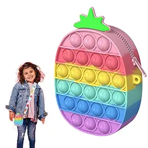 Angels n You Pop it Bag for Girls & Women - Pop it Pouch, Sling Bag for Girls, Fidget Toy Bags for Girls Stylish, Pop it Pencil Pouch, Mini Bag, Pop it Purse for Kids (Pineapple)