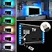 Produktbild LED-TV-Hintergrundbeleuchtung IREGRO LED Streifen 2* 50 CM 16 Farben RGB Flachbildschirm-TV-Zubehör für HDTV Gaming PC Desktop-PC