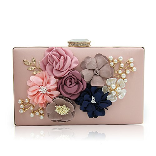 Milisente Women Clutch Bags Flower Evening Bag Wedding Handbag