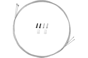 TAPKUA Cavi Cambio Bici Universali 2 Pezzi da 2500 mm per Mountain Bike da Corsa con Tappi Terminali/O-Ring