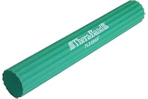 THERABAND Thera-Band Flexbar Hand Exerciser - Tennis Elbow Relief Bar, Green, Medium (Packaging May Vary)
