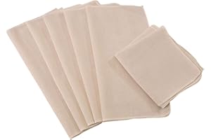 JGYCVBU 6 pezzi Garza Alimentare, 50 x 50 cm, per Filtrare, Panno da Cucina, Panno per il Formaggio, Panno in Cotone non Sbiancato, Adatto per Formaggio, Succhi di Frutta, Tofu, Caffè, ecc
