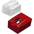 ATN95E Aiguille de rechange pour platine audio Technica AT LP120 USB compatible avec modèles AT95E AT93 AT3400 AT3450 Lecture cohérente (rouge)