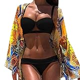 Moserian Damen Sexy Solid Bikini Set Push-Up Gepolsterte Badebekleidung Badeanzug Beachwear
