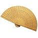 Produktbild Andouy Retro Faltfächer/Handfächer/Papierfächer/Federfächer/Sandelholz Fan/Bambusfächer für Hochzeit, Party, Tanzen(20cm.Gold)