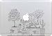 Produktbild Macbook Sticker , Stillshine Removable Schwarz Kreativ Macbook Sticker Aufkleber Skin Laptop Vinyl Decal Sticker Abziehbild Abziehbilder (Secret Garden)