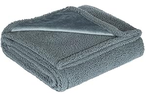 ‎TOERJII Liebesdecke Wasserdicht, Liebesdecke - Die wasserdichte Kuscheldecke, Wasserdicht Decke für Bett Couch Sofa, Haustier Wasserabweisend Tagesdecke Decke Warme Weiche Decke (M: 100 * 145CM, Grau)