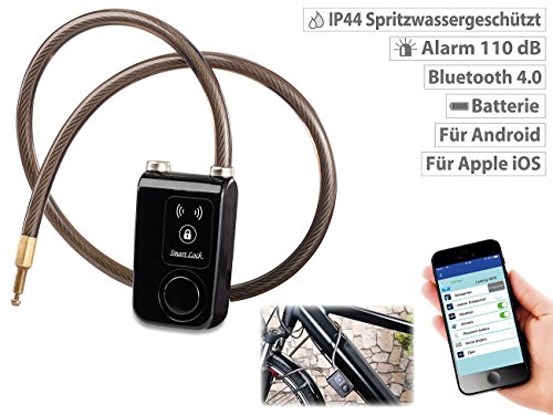 Semptec Urban Survival Technology App-gesteuertes Bluetooth-Kabelschloss, Alarm für Fahrrad, Tür u.v.m. - 2