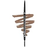 NYX Professional Makeup Crayon à Sourcils Micro Brow Pencil, Crayon Ultra-Fin Double-Embout avec Mine Rétractable et Goupillo
