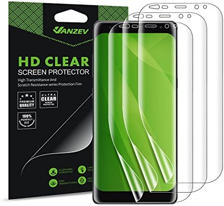 Galaxy Note 8 Screen Protector (3 Pack), Vanzev Case-Friendly Soft Flexible Full Coverage HD Clear Screen Protector Film for Samsung Note 8 [Not Tempered Glass] [Easy Installation]