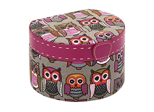 Friedrich23 FRIEDRICH23 Schmuckkasten »Owlivia« mit Eulen Print Klappe mit Magnetverschluss und Fangband - 6