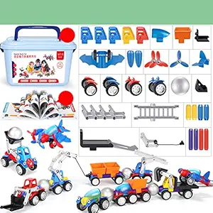 FidgetGear Children Educational Hands-on Engineering Truck 3D Magnetic Creative Car Building Blocks Toys 5#