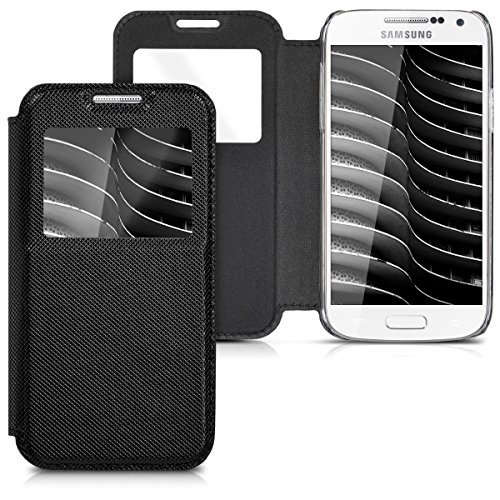 kwmobile Funda potectora pr ctica y chic FLIP COVER para Samsung Galaxy S4 Mini en negro reviews kwmobile Funda potectora pr ctica y chic FLIP COVER para Samsung Galaxy S4 Mini en negro