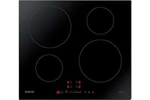 Samsung Induction Hob with 4 Cooking Zones, With Touch Control, Colour: Black, Material: Ceramic Glass, NZ64H37070K