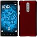 Produktbild PhoneNatic Case für Nokia 8 Hülle Rot gummiert Hard-Case Case