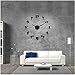 Produktbild HNSD Wanduhr aus Acryl Kampfkunst Taekwondo Figuren DIY Riesen Wanduhr Kickboxen Karate Jungs Wandaufkleber Dekorative Große Wanduhr Uhr (schwarz) 37inch