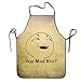 Produktbild Sweet grape Women Bib Kitchen Apron Polyester Art Printing Troll Face You Mad Bro Humor Smile Face Cool
