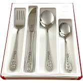 regalo grabado 4 Cutlery Bino +3 Years Stainless Steel Engraved Name and | Bino Set 4 Pieces + 3 Years (Fork, Knife, Spoon an
