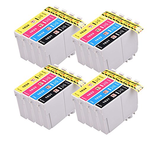 16 Tintenpatronen für Epson WF-2010 W 2510WF WF-2520NF WF-2530WF WF-2540WF wf-2630wf wf-2650dwf wf-2660dwf Drucker