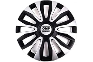 OCC MOTOR SPORT OMP SPEED SET 4 TAPACUBOS MAGNUM NEGRO/PLATA 13 PULGADAS