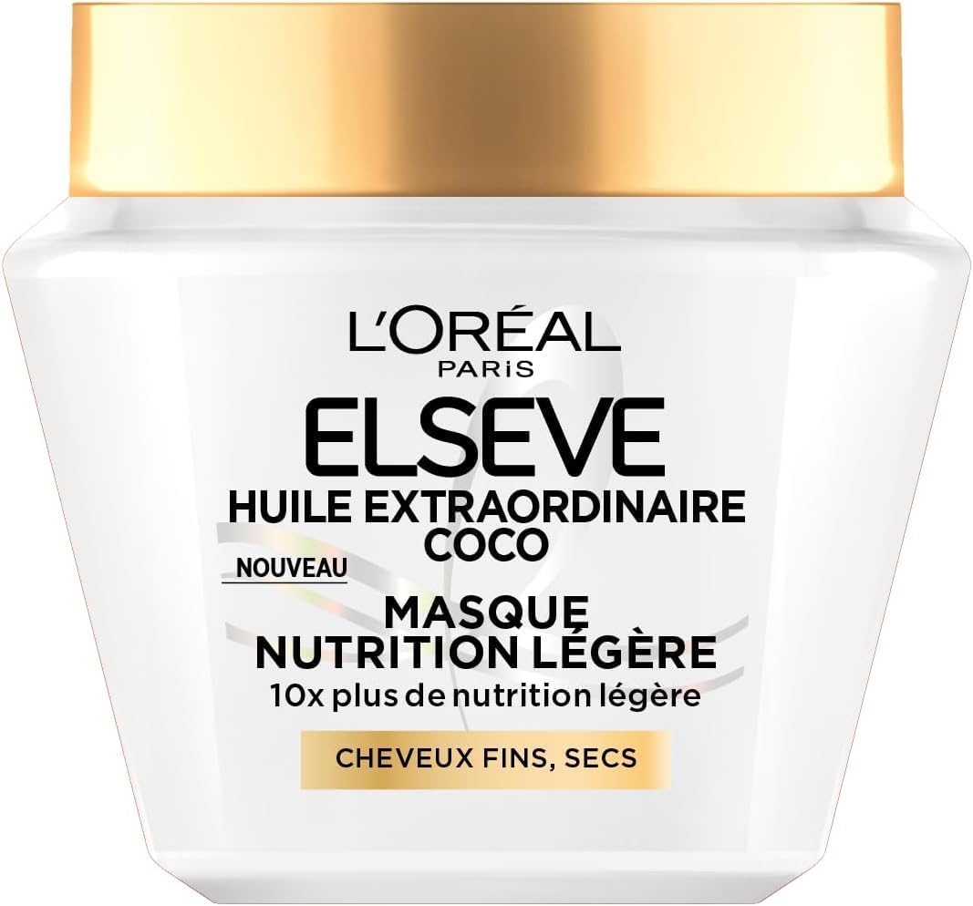Avis d'Expert & Test Approfondi : L Oréal Paris Elseve Masque Nutrition Légère (Sélection)