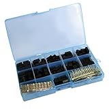MagiDeal 620xWire Jumper Pin Header Connector Housing Kit \u0026 M / F Pinzas de Sujeción para Dupont