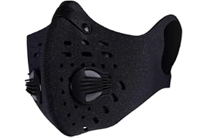 Andningsmask, aktiverat kol damm mask föroreningar anti-pollen allergener ansiktsavgasfilter för löpning cykling utomhusaktiviteter håll värmen, träning