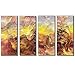 Produktbild 4-Piece handbemalte Ölmalerei-Wandleinwand Dekoratives Bild abstraptischer Ink/Fantasy Modern Canvas Frameless Bedroom Paintings,25x80cmX4