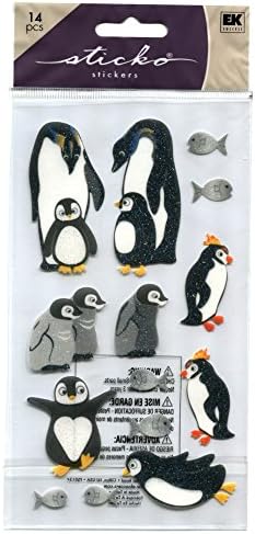 Stickopotamus Stickers Penguin Glitter