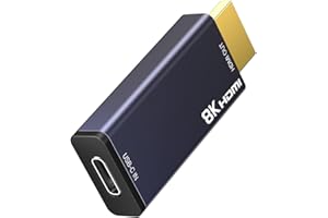AGFINEST USB C auf HDMI 2.1 Adapter, Type-C Buchse auf 8K HDMI Stecker, 8K@60 Hz, 4K@120 Hz, 2K@240Hz High Speed 48Gbps [Thunderbolt 3/4 Kompatibel] für MacBook Pro, MacBook Air, iPad Pro, UHD TV, Projektor