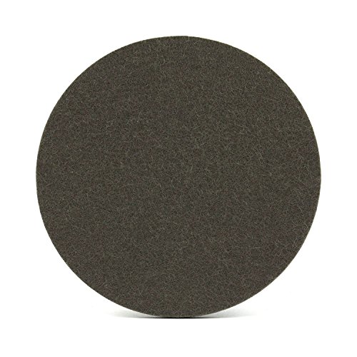 NordernArt 6er Set Getränkeuntersetzer aus Filz rund 10cm natur Wollfilz, Untersetzer zum Schutz Ihrer Oberflächen für Wohnzimmer Bar Küche, edle Optik, Farbe wählbar (Taupe / grau) - 4