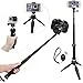 Produktbild WiHoo Selfie Stick Mit Stativ Und Bluetooth Remote Control Für Gopro/Kamera/iPhone 5/6/7 Plus/Samsung Smartphone(5-in-1 Zubehör Für Gopro, Cellphone,Kamera)