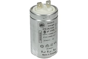 AEG ELECTROLUX Electrolux Electrolux AEG Anlaufkondensator Kondensator 8 µF uF 450V DUCATI energia 416.25.5392 mit Steckfahnen für Wäschetrockner 1250020334 125002033